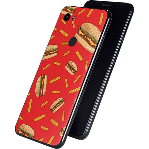 Burgers and Fries Google Pixel 3a XL Skin